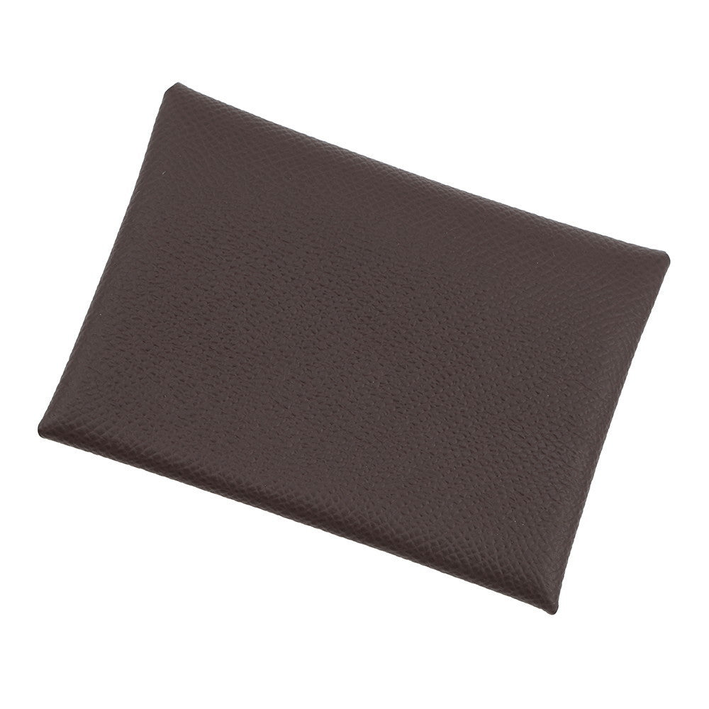 HERMES Calvi Duo RougeSellier Epsom