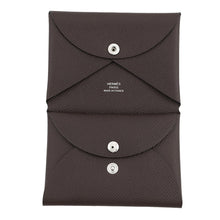 将图像加载到图库查看器中，HERMES Calvi Duo RougeSellier Epsom
