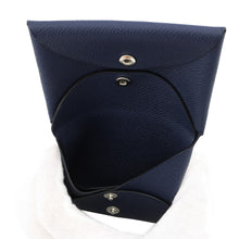 将图像加载到图库查看器中，HERMES Calvi Duo Blue Indigo Epsom
