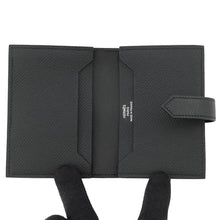 Load image into Gallery viewer, HERMES Bearn Mini Card Case Black Epsom
