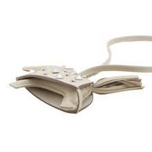 将图像加载到图库查看器中，HERMES Rodeo Robeo Padlock Craie Lambskin Size PM
