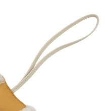 将图像加载到图库查看器中，HERMES Buddy Bag Charm Paille/Craie Lambskin Mouton
