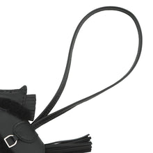 Load image into Gallery viewer, HERMES Rodeo Loveo Plush Black Lambskin Mouton Size PM
