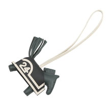 Load image into Gallery viewer, HERMES Rodeo Loveo Cool Vert Mangrove / Black / White Lambskin Size PM
