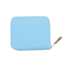 将图像加载到图库查看器中，HERMES Azap compact silk in Celeste Epsom
