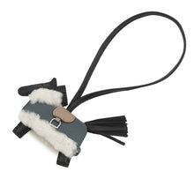 将图像加载到图库查看器中，HERMES Robeo Prusche Black/Vert Mangrove/Beige Malfa Lambskin Mouton Size PM
