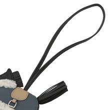 Load image into Gallery viewer, HERMES Rodeo Loveo Plush Black/Vert Mangrove/Beige Malfar Lambskin Mouton Size PM
