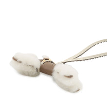 将图像加载到图库查看器中，HERMES Buddy Bag Charm Epic Etoupe/Craie Lambskin Mouton Size PM
