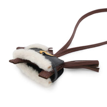 Load image into Gallery viewer, HERMES Rodeo Robeo Plush Terre /Capucines /Black Lambskin Mouton Size PM
