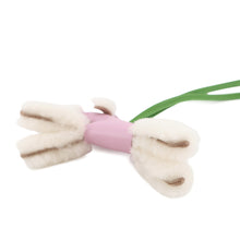 Load image into Gallery viewer, HERMES Buddy Bag Charm Mauve Sylvestre/Vert Yucca Lambskin Mouton
