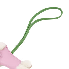 Load image into Gallery viewer, HERMES Buddy Bag Charm Mauve Sylvestre/Vert Yucca Lambskin Mouton
