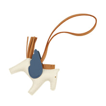 Load image into Gallery viewer, HERMES Rodeo Pegasus Craie/Sesame/Blue Tie Lambskin Size PM
