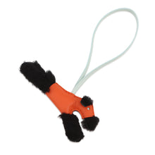 将图像加载到图库查看器中，HERMES Buddy Bag Charm Feu / Black / VertPeppermint Agneau Milo Merino Mouton
