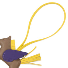 Load image into Gallery viewer, HERMES Rodeo Pegasus Etoupe/Jaune de Naples/Purple Lambskin Size PM
