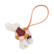 将图像加载到图库查看器中，HERMES Badi à la Mer Rouge H/Fu/Ecru/Anion Mouton Lambskin
