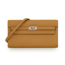 Load image into Gallery viewer, HERMES Kelly wallet long to go Sesame Evercolor
