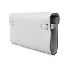将图像加载到图库查看器中，HERMES Kelly to Go Argent Chevre Leather
