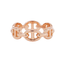 Load image into Gallery viewer, HERMES Chaine d&#39;Ancre Anchene Ring Size PM/52#12 18K Pink Gold
