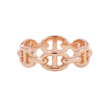 将图像加载到图库查看器中，HERMES Chaine d'Ancre Anchene Ring Size PM/52#12 18K Pink Gold
