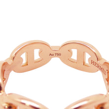 Load image into Gallery viewer, HERMES Chaine d&#39;Ancre Anchene Ring Size PM/52#12 18K Pink Gold
