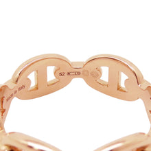 Load image into Gallery viewer, HERMES Chaine d&#39;Ancre Anchene Ring Size PM/52#12 18K Pink Gold

