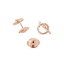 将图像加载到图库查看器中，HERMES Echappee Earrings Size Small 18K Pink Gold
