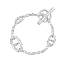 将图像加载到图库查看器中，HERMES Chaine d'Ancre Farandole Bracelet Size ST SV925
