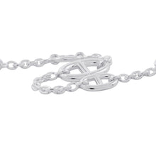 将图像加载到图库查看器中，HERMES Chaine d'Ancre Farandole Bracelet Size ST SV925
