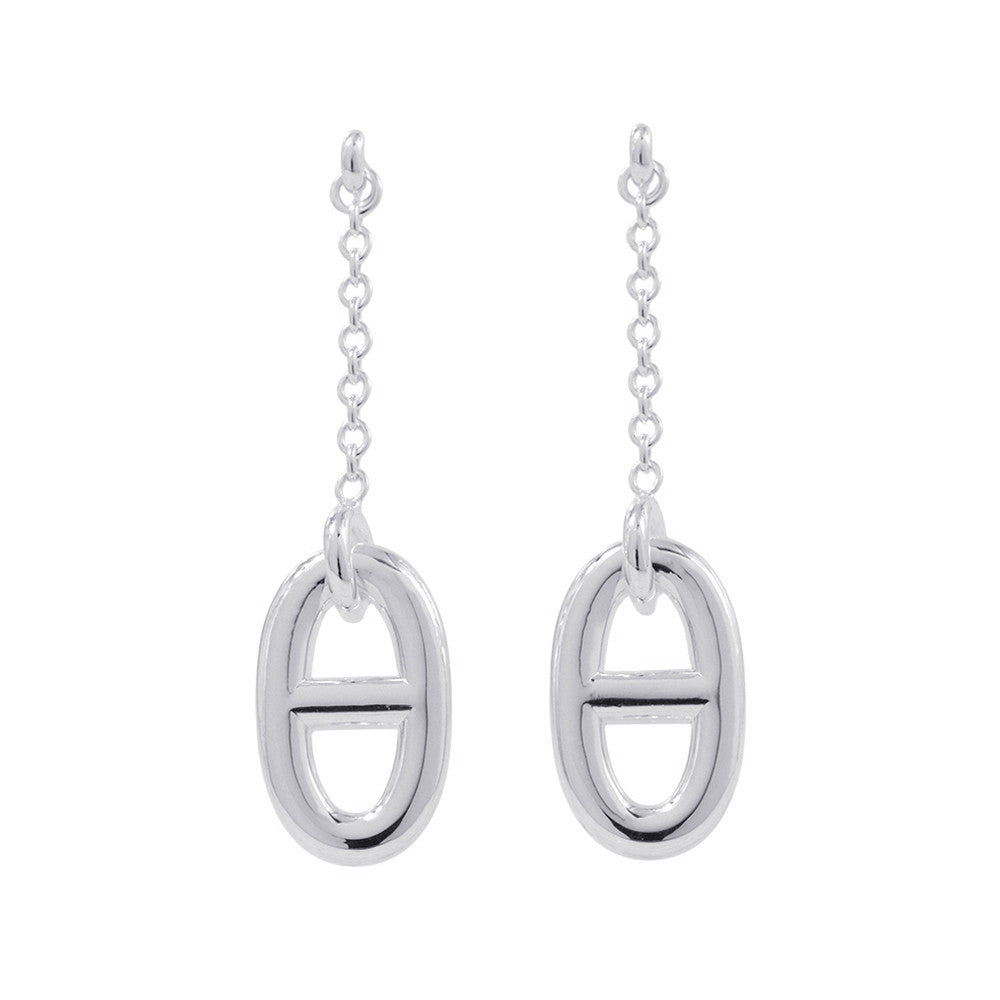 HERMES Chaine d'Ancre Farandole Earrings SV925