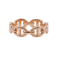 将图像加载到图库查看器中，HERMES Chaine d&#39;Ancre Anchene Ring Size PM/54 18K Pink Gold

