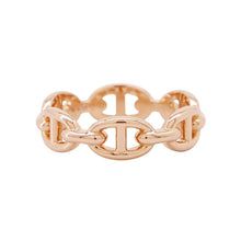 Load image into Gallery viewer, HERMES Chaine d'Ancre Anchene Ring Size PM/55/#15 18K Pink Gold

