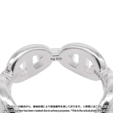 将图像加载到图库查看器中，HERMES Chaine d&#39;Ancre Anchene Ring Size 52 SV925
