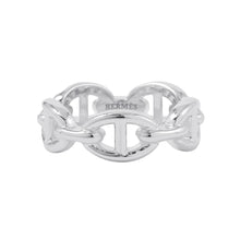 将图像加载到图库查看器中，HERMES Chaine d&#39;Ancre Anchene Ring Size PM/#54 SV925
