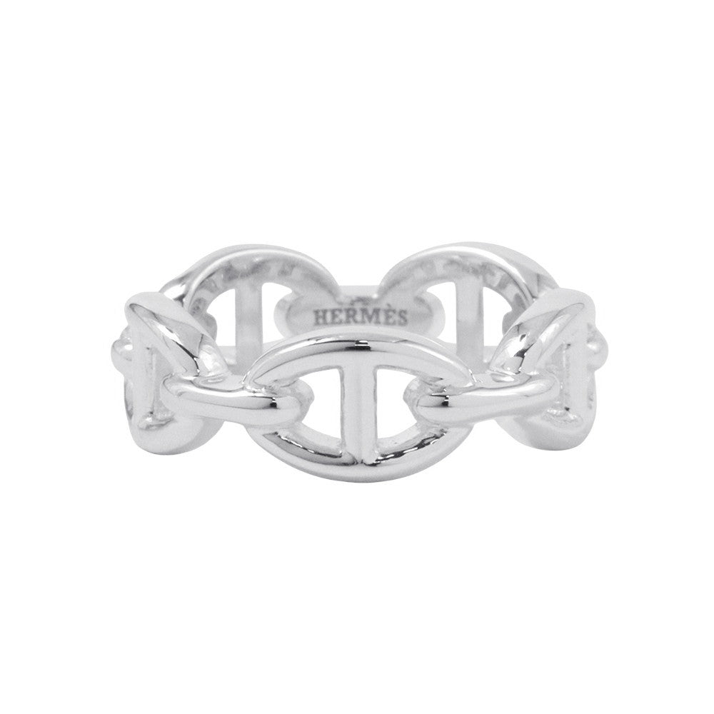 HERMES Chaine d'Ancre Anchene Ring Size PM/#54 SV925