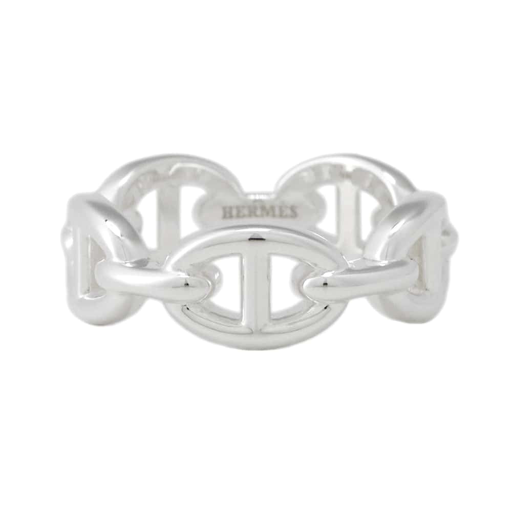 HERMES Chaine d'Ancre Anchene Ring Size PM/#54 SV925