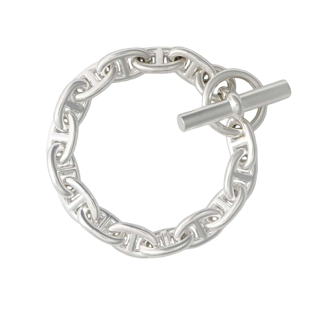 HERMES Chaine d'Ancre Bracelet 15 frames Size MM SV925