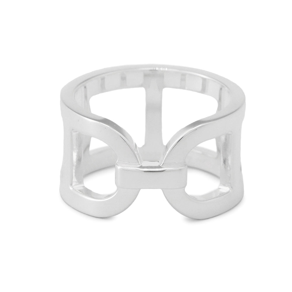 HERMES ★Ever Chaine D'Ancre Ring Size MM/51 SV925