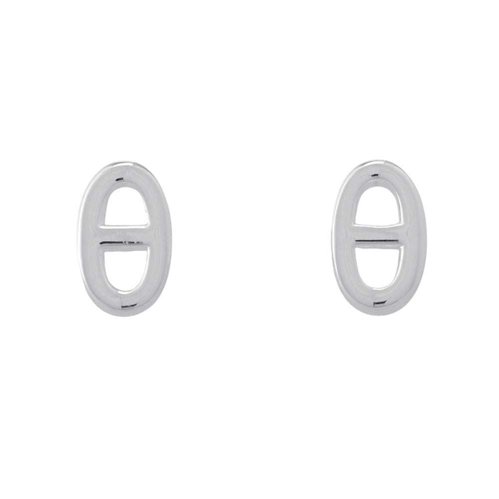 HERMES Farandole Chaine d'Ancre Earrings Size TPM SV925