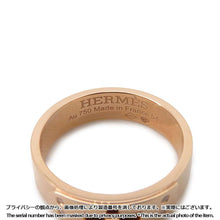 将图像加载到图库查看器中，HERMES Kelly Ring Size PM/54/#14 18K Pink Gold
