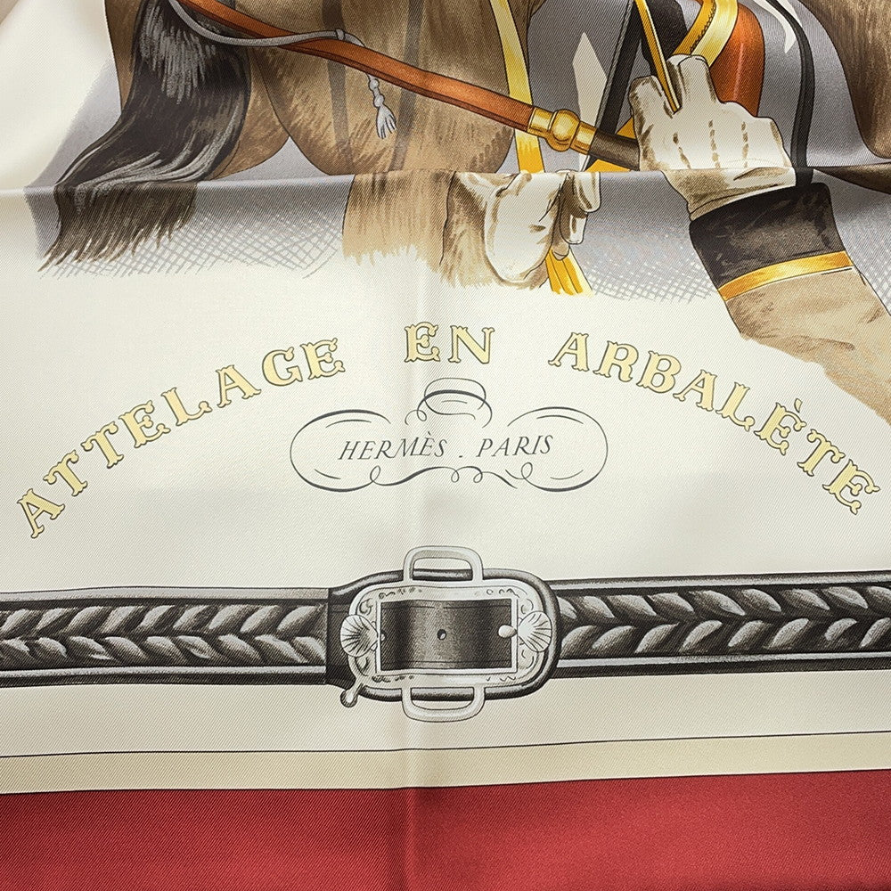 エルメスカレ　90 HERMES ATTELAGE EN ARBALETE Attelage en Arbalete forever scarf 90 | Hermès USA