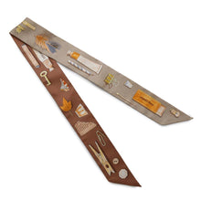 Load image into Gallery viewer, HERMES Twilly In the Pocket Beige/Orange/Sable Silk100%
