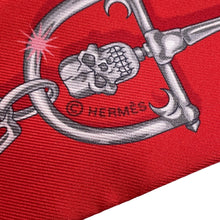 Load image into Gallery viewer, HERMES Twilly C'est la Fête Rose Bonbon / Orange / Red Silk100%
