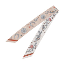 将图像加载到图库查看器中，HERMES Twilly Seraphet C´EST LA FETE Beige/Rose/Caramel Silk
