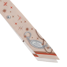 将图像加载到图库查看器中，HERMES Twilly Seraphet C´EST LA FETE Beige/Rose/Caramel Silk
