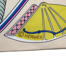 将图像加载到图库查看器中，HERMES Twilly Folding Canopy Carriage LES VOITURES A TRANSFORMATION Jaune/Clean/Mauve Silk100%
