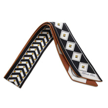 Load image into Gallery viewer, HERMES Twilly Collier &amp; Chien Noir/Blanc/Caramel Silk100%
