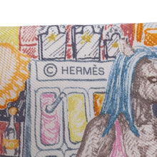 将图像加载到图库查看器中，HERMES Twilly City of Light Orange/Petrol/Verose Silk
