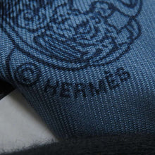 将图像加载到图库查看器中，HERMES Twilly Brides de Gala en Fleurs Eyeliner Marine/Rose/Blue Jean Silk100%
