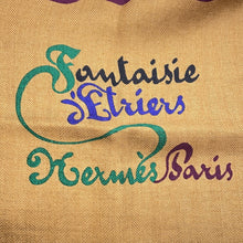 Load image into Gallery viewer, HERMES Giant Square Stirrup Fantasy Fantaisie d&#39;Etriers Size 140 Natural/Beige Dress Cashmere70% Silk30%
