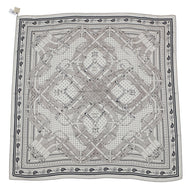 HERMES Giant Square Horse Bit/Bandana White / Blue・Marine / EbeneH244354S Cashmere 70% Cotton 30%